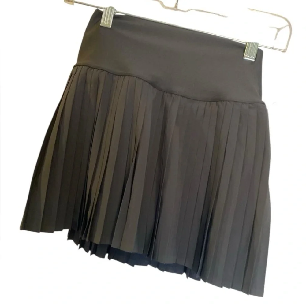 NWT Alo grand slam tennis skirt BLACK Size :XS